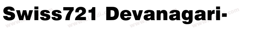 Swiss721 Devanagari字体转换